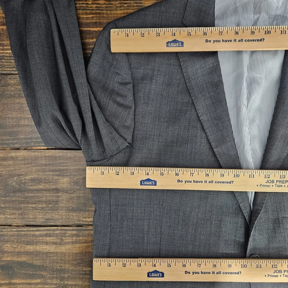 Brooks Brothers Explorer Men's‎ Sport Coat Blazer Two Button Gray Wool Blend 44L